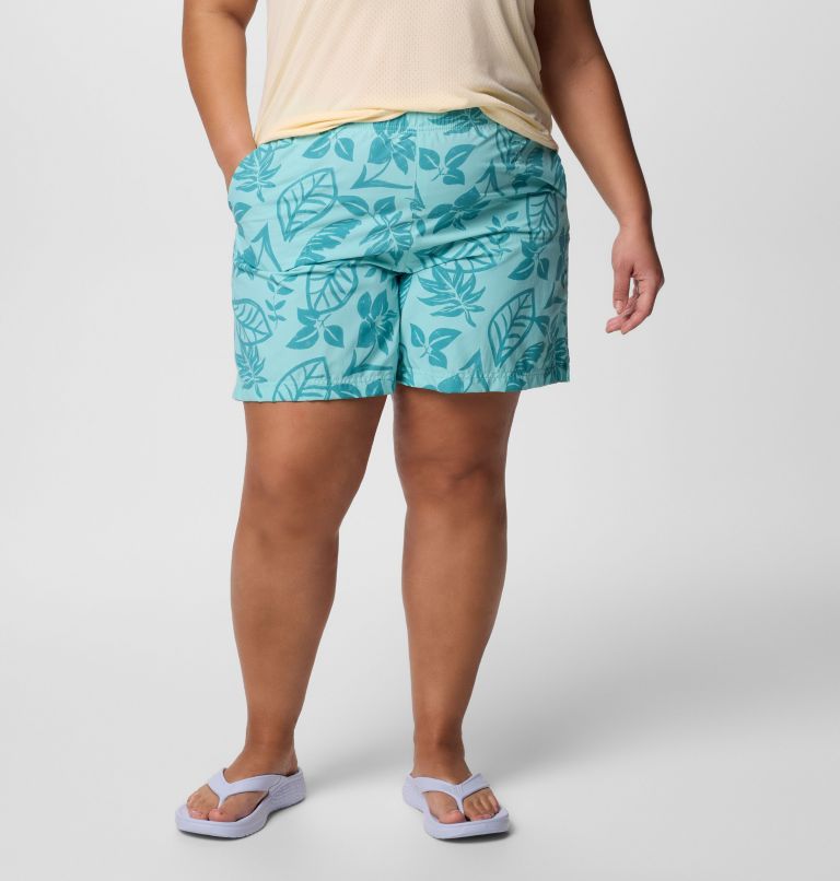 Women's Sandy River Printed Shorts III - Plus Size, Color: Spray Pasteled Tonal, image 1