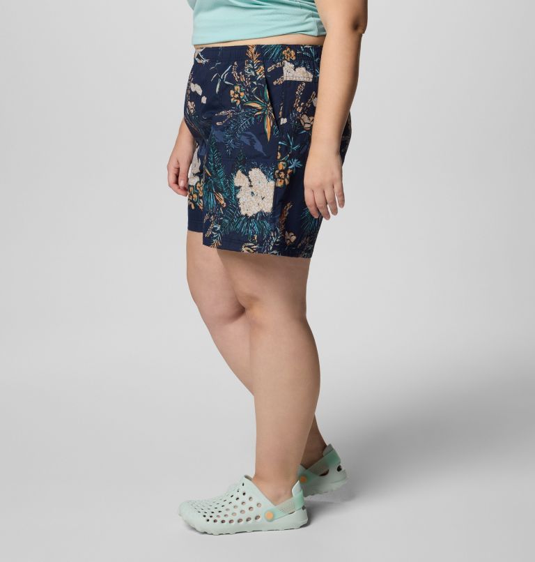 Women's Sandy River Printed Shorts III - Plus Size, Color: Collegiate Navy Outbacked, image 3