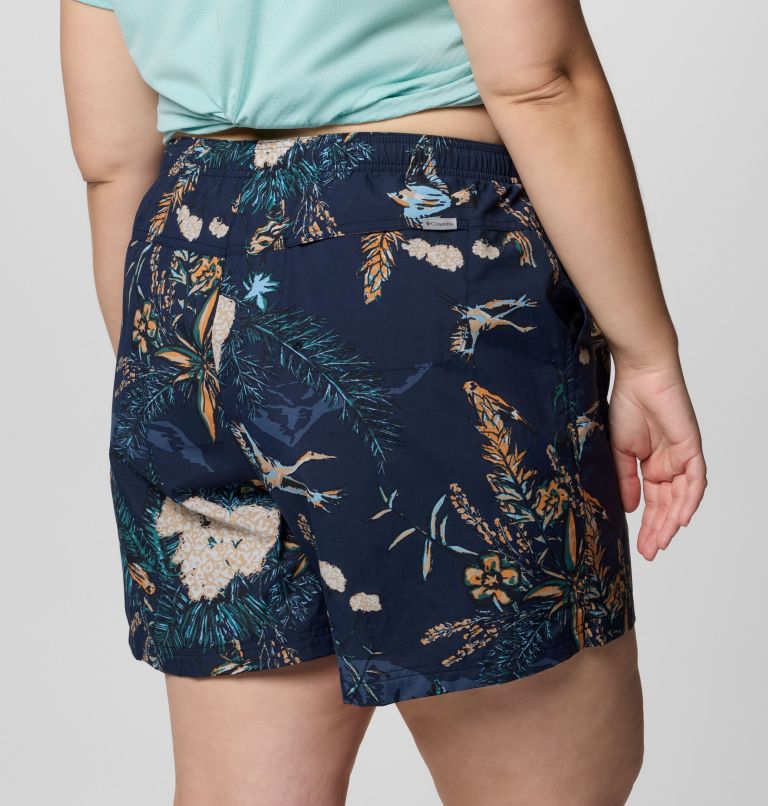 Women's Sandy River Printed Shorts III - Plus Size, Color: Collegiate Navy Outbacked, image 5