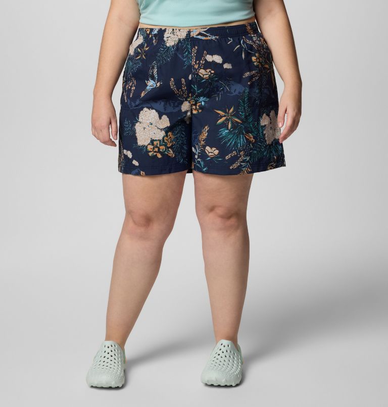 Women's Sandy River Printed Shorts III - Plus Size, Color: Collegiate Navy Outbacked, image 1
