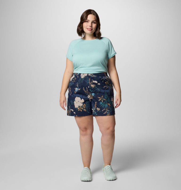 Women's Sandy River Printed Shorts III - Plus Size, Color: Collegiate Navy Outbacked, image 6