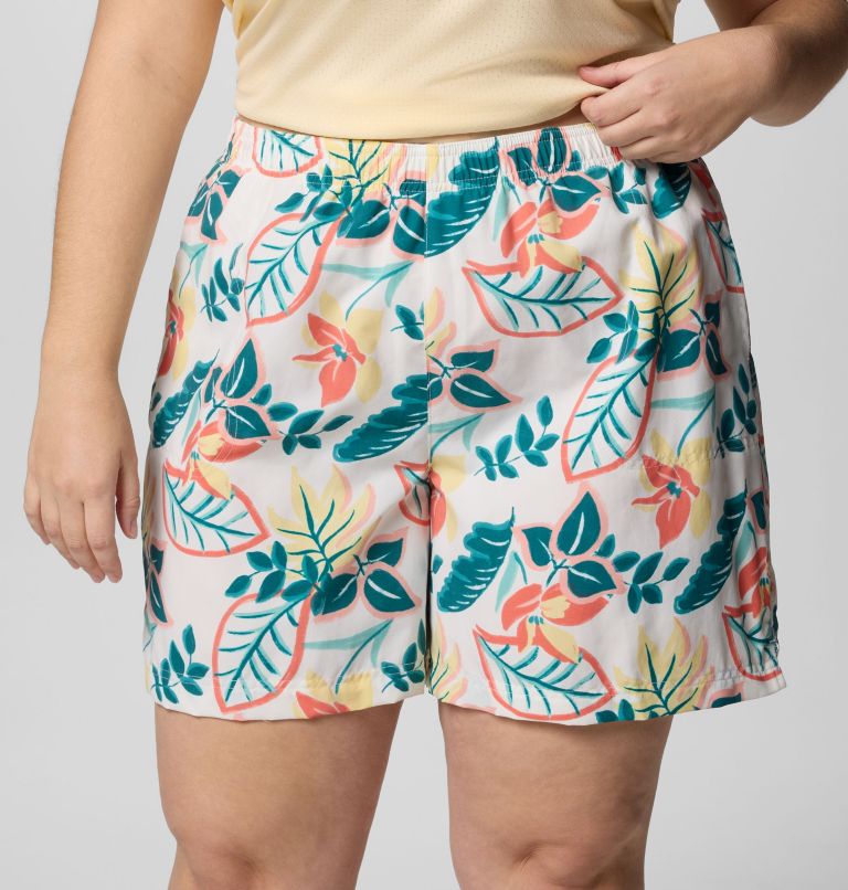 Women's Sandy River Printed Shorts III - Plus Size, Color: Alpenglow Pasteled, image 4
