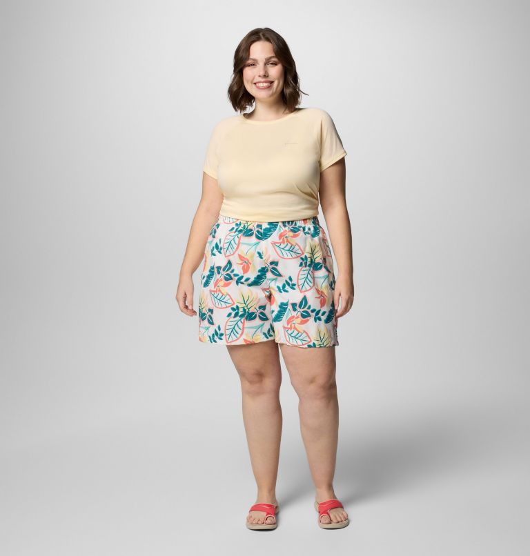 Women's Sandy River Printed Shorts III - Plus Size, Color: Alpenglow Pasteled, image 6