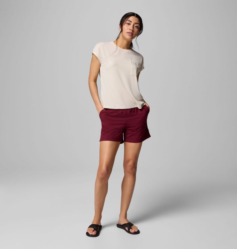 Women's Sandy River Shorts II, Color: Rich Wine, image 2