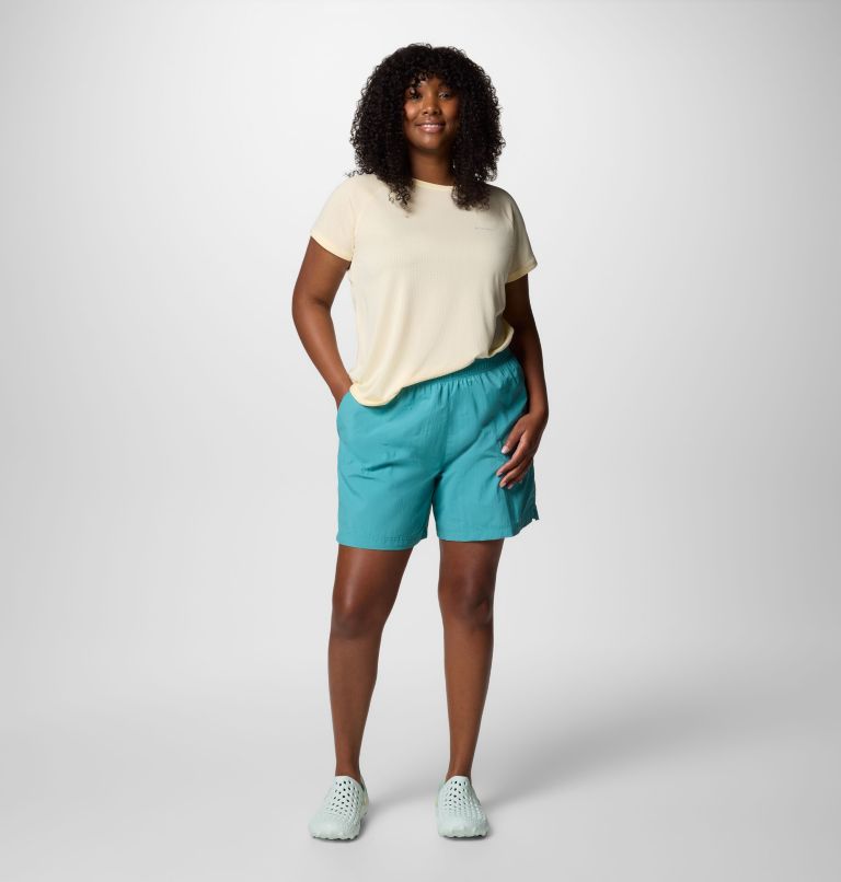 Women's Sandy River Shorts II - Plus Size, Color: Teal, image 6