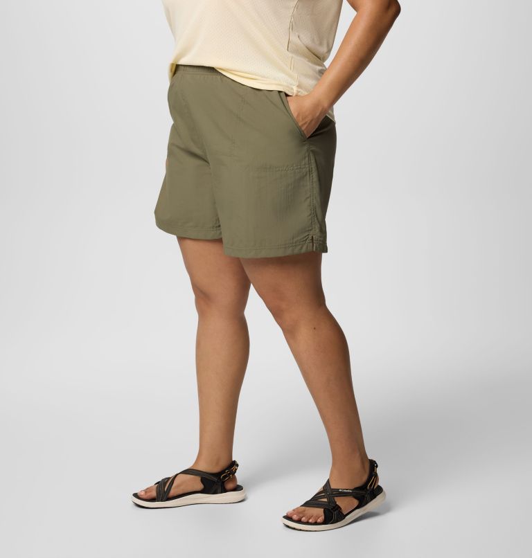 Women's Sandy River Shorts II - Plus Size, Color: Stone Green, image 3