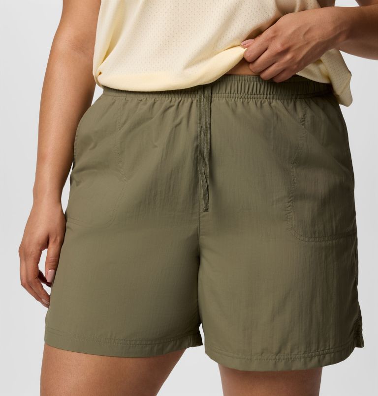 Women's Sandy River Shorts II - Plus Size, Color: Stone Green, image 4