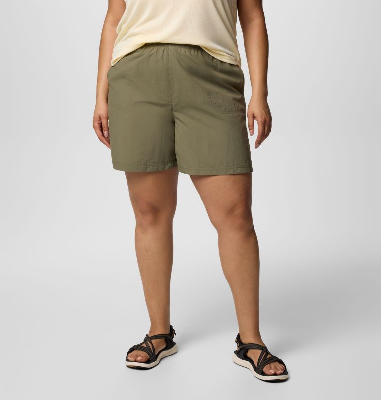 Women's Sandy River Shorts II - Plus Size, Color: Stone Green, image 1