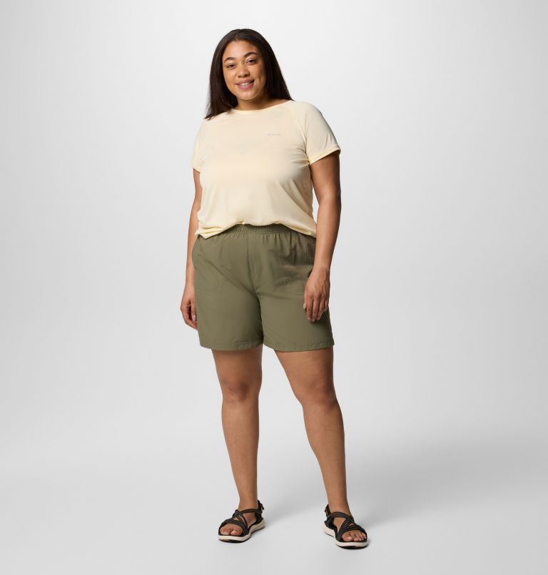 Women's Sandy River Shorts II - Plus Size, Color: Stone Green, image 6