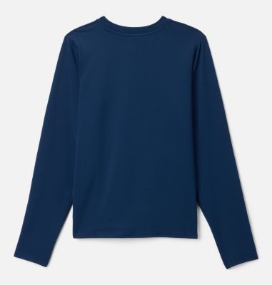 Youth Chill River Long Sleeve T-Shirt, Color: Collegiate Navy, image 6