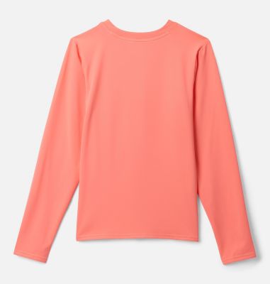 Youth Chill River Long Sleeve T-Shirt, Color: Hot Coral, image 8
