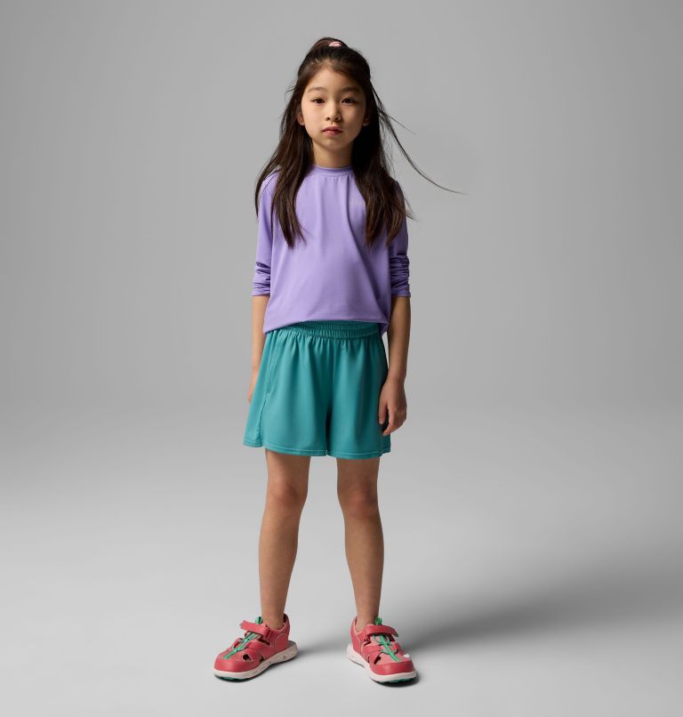 Girls' Chill River Shorts, Color: Teal, image 5