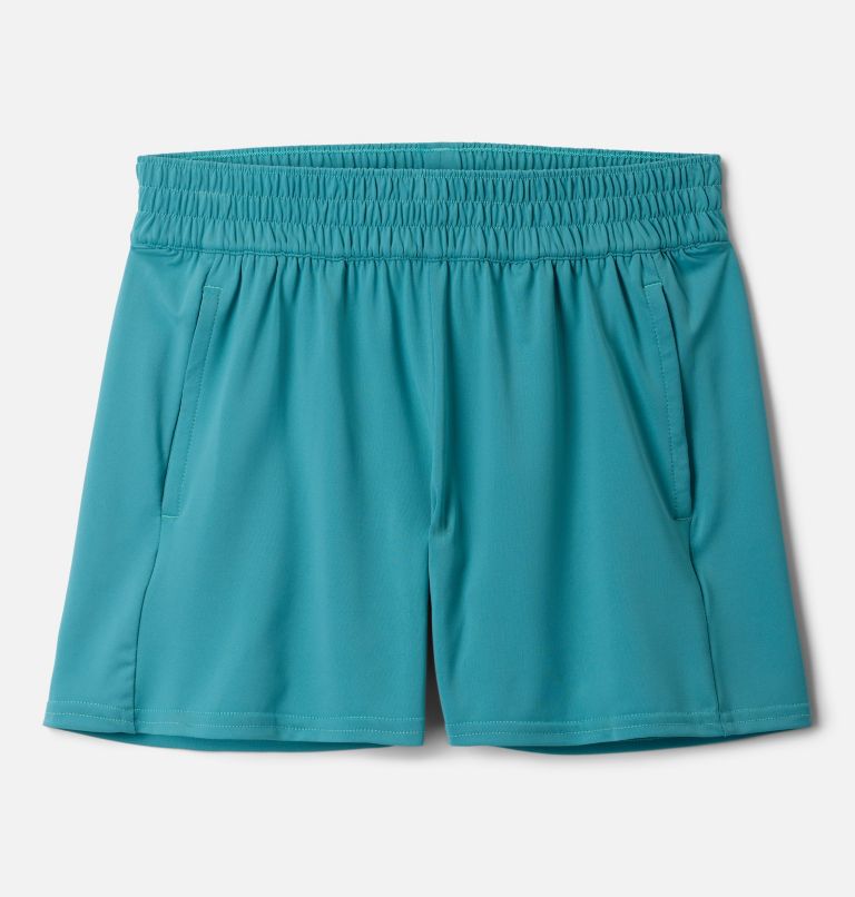 Girls' Chill River Shorts, Color: Teal, image 1