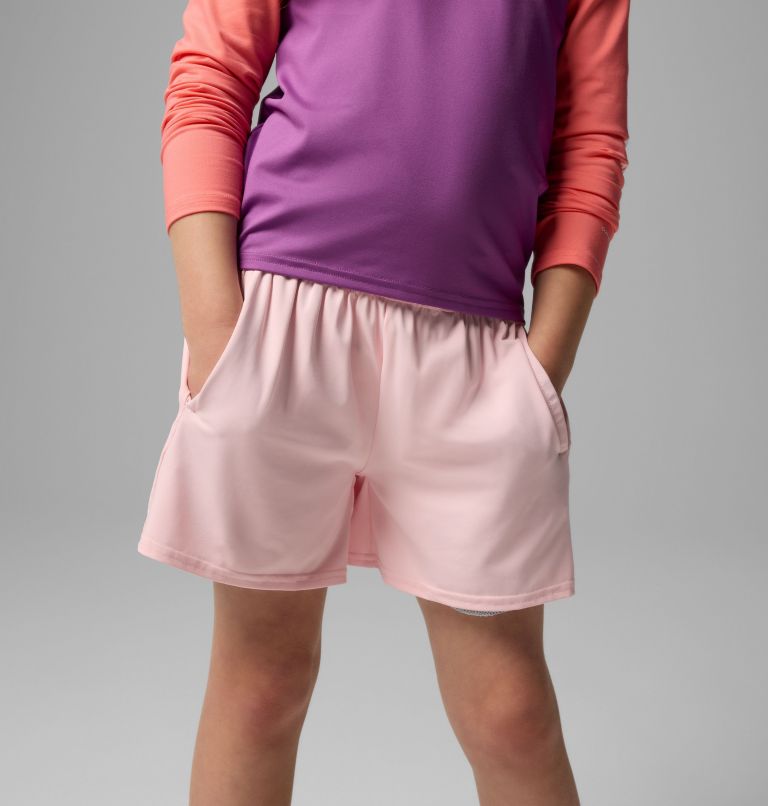 Girls' Chill River Shorts, Color: Satin Pink, image 4