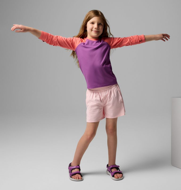 Girls' Chill River Shorts, Color: Satin Pink, image 6