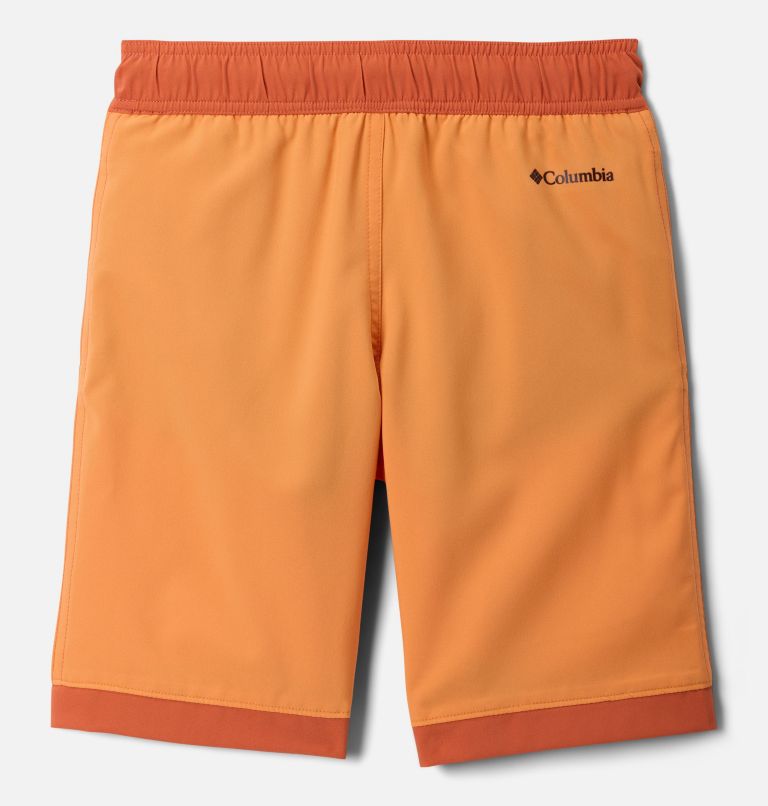 Boys' Sandy Shores Board Shorts, Color: Koi, Tuscan, image 2