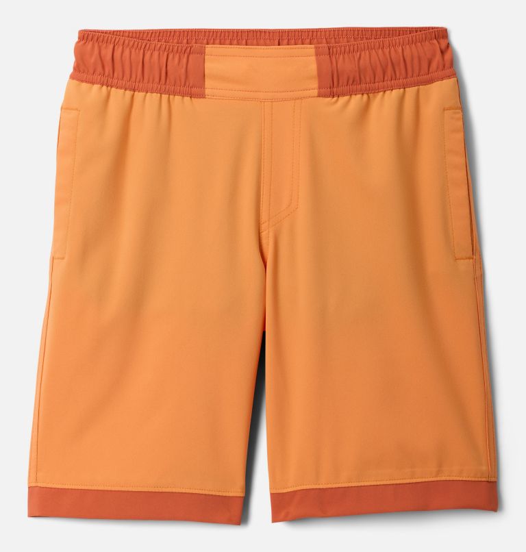 Boys' Sandy Shores Board Shorts, Color: Koi, Tuscan, image 1