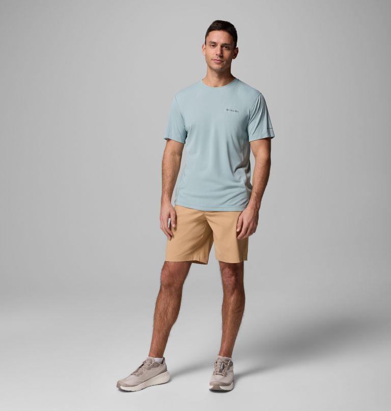 Men's Zero Rules Light Technical T-Shirt, Color: Crushed Blue, image 2
