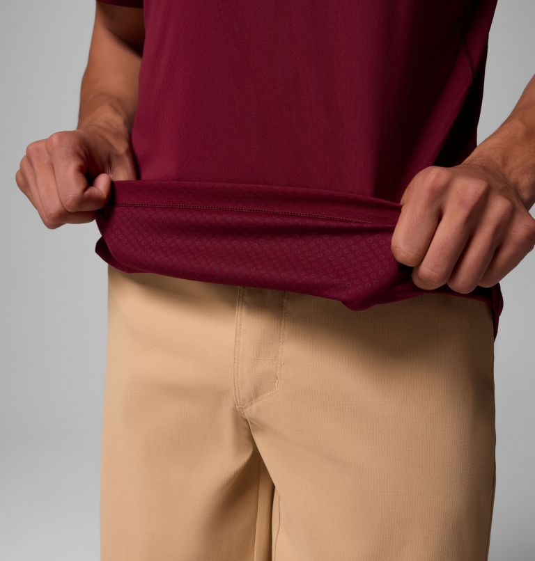 Men's Zero Rules Light Technical T-Shirt, Color: Rich Wine, image 5