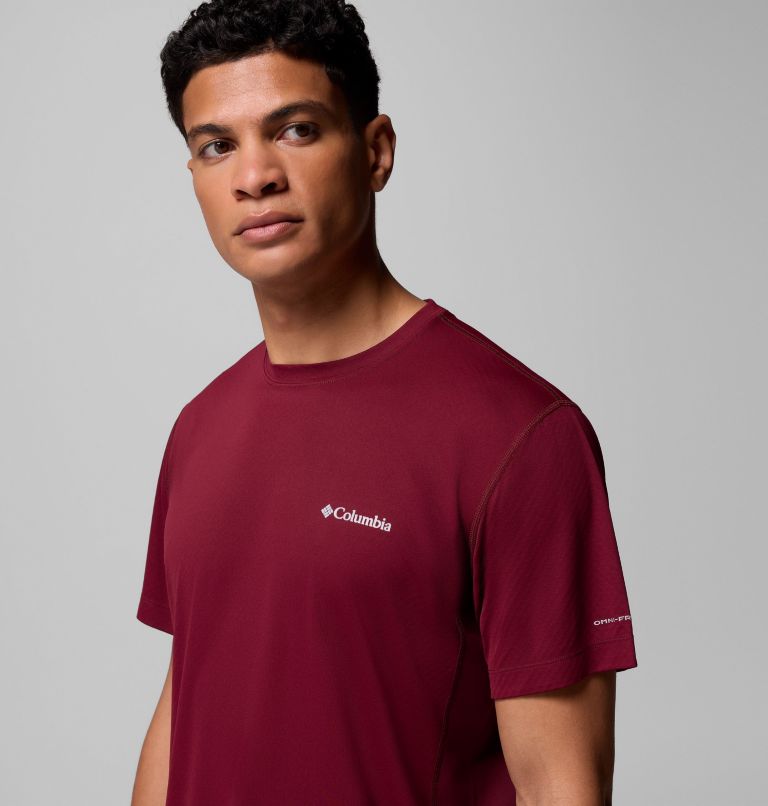 Men's Zero Rules Light Technical T-Shirt, Color: Rich Wine, image 6