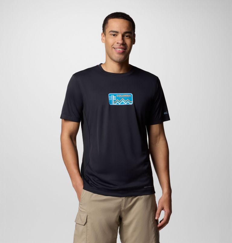T-shirt Technique Graphique Léger Zero Rules Homme, Color: Black, Actively Cooled, image 1