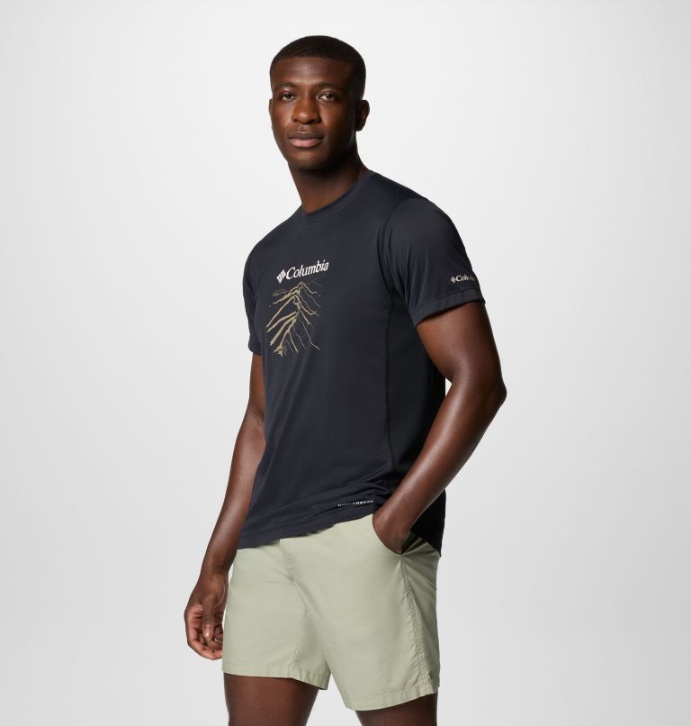 Camiseta técnica con estampado Zero Rules Light para hombre, Color: Black, Ridge Line Life, image 3