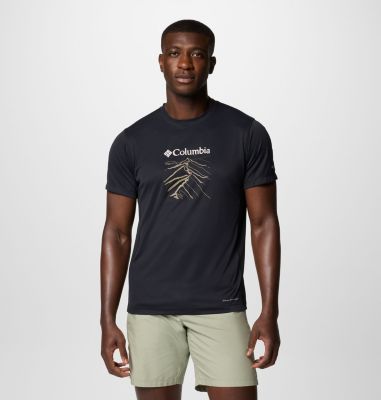 Men's Zero Rules Light Graphic Technical T-Shirt, Color: Black, Ridge Line Life, image 1