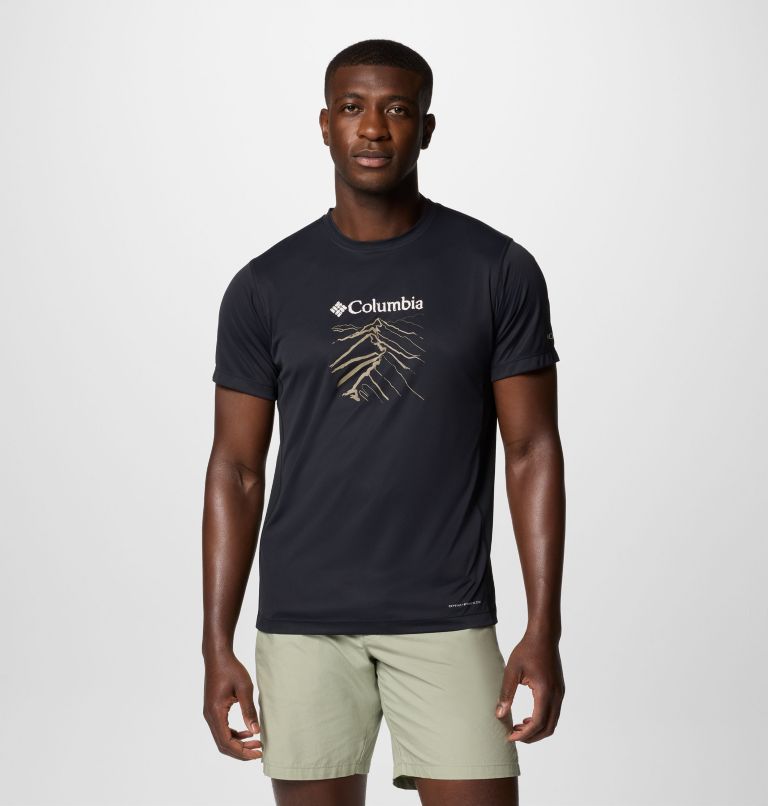 Camiseta técnica con estampado Zero Rules Light para hombre, Color: Black, Ridge Line Life, image 1