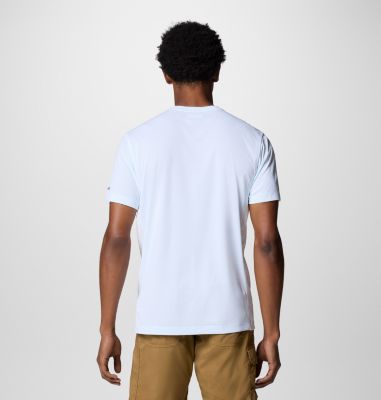 Men's Zero Rules Light Graphic Technical T-Shirt, Color: White, Actively Cooled, image 10