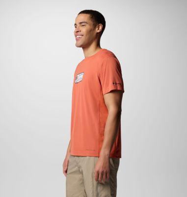 T-shirt tecnica, leggera e stampata Zero Rules da uomo, Color: Tuscan, Actively Cooled, image 3