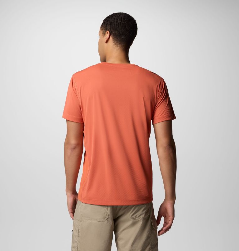 Men's Zero Rules Light Graphic Technical T-Shirt, Color: Tuscan, Actively Cooled, image 2