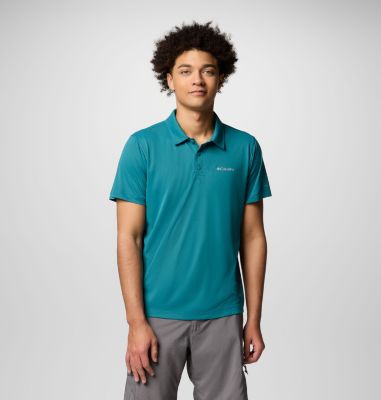 Men's Zero Rules Light Technical Polo, Color: River Blue, image 1