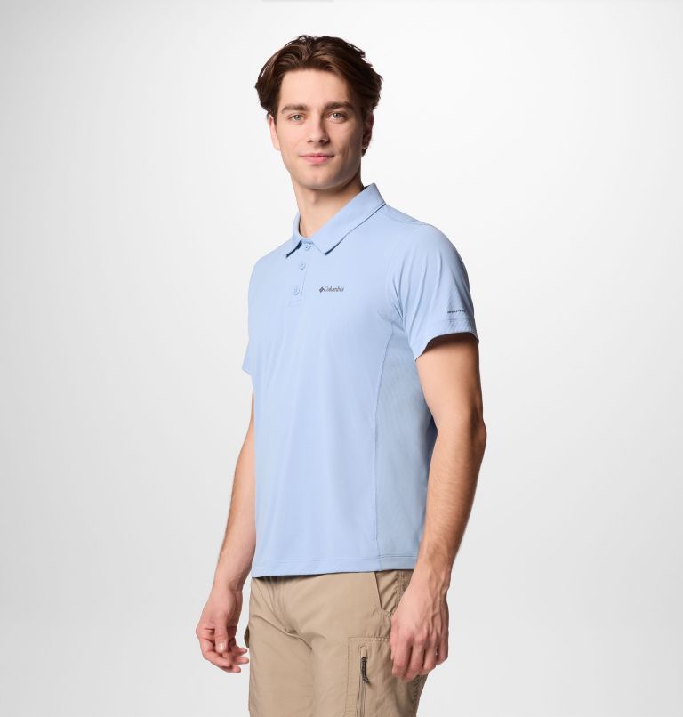 Polo tecnica leggera Zero Rules da uomo, Color: Ripple Blue, image 3