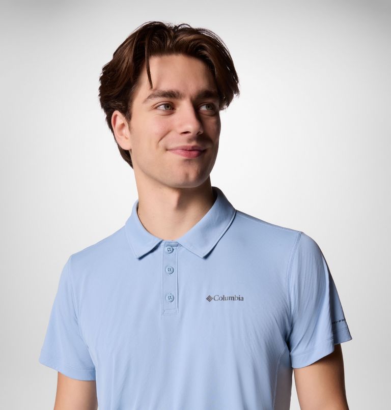 Polo tecnica leggera Zero Rules da uomo, Color: Ripple Blue, image 4