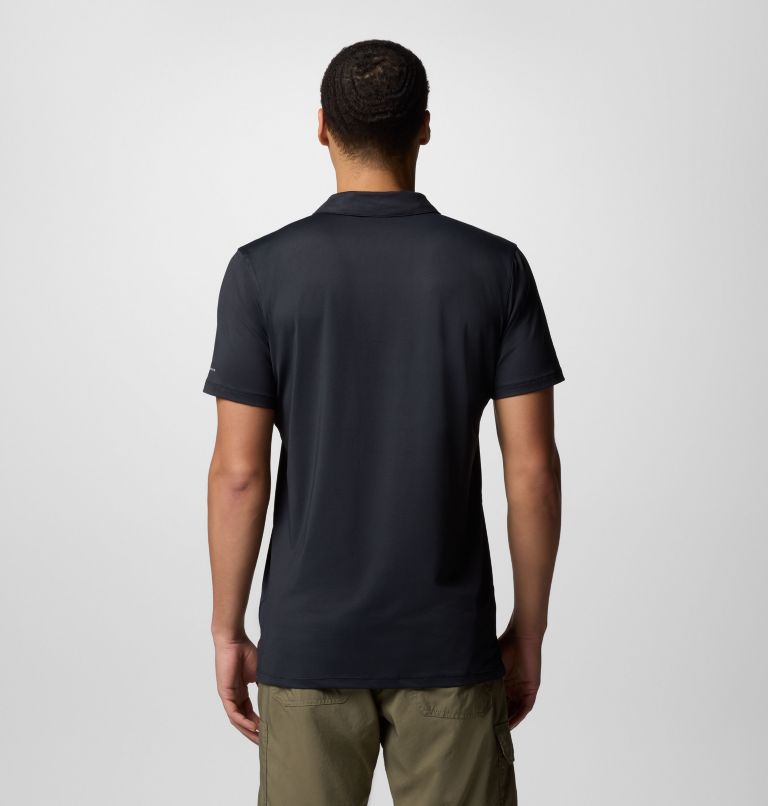 Men's Tech Trail Utility Polo, Color: Black, image 3