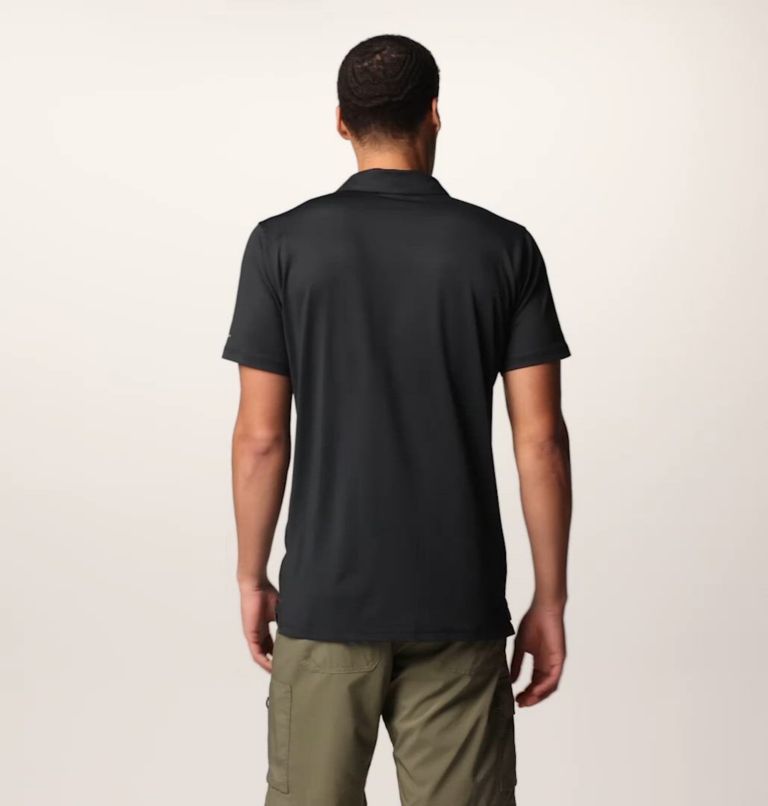 Men's Tech Trail Utility Polo, Color: Black