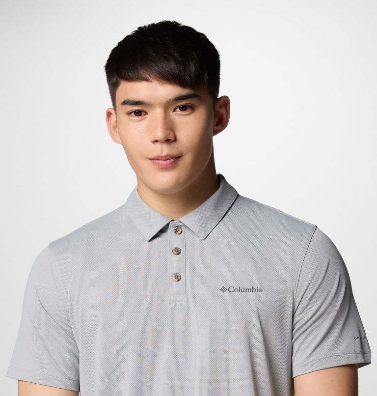 Men's Tech Trail Utility Polo, Color: Columbia Grey, image 5