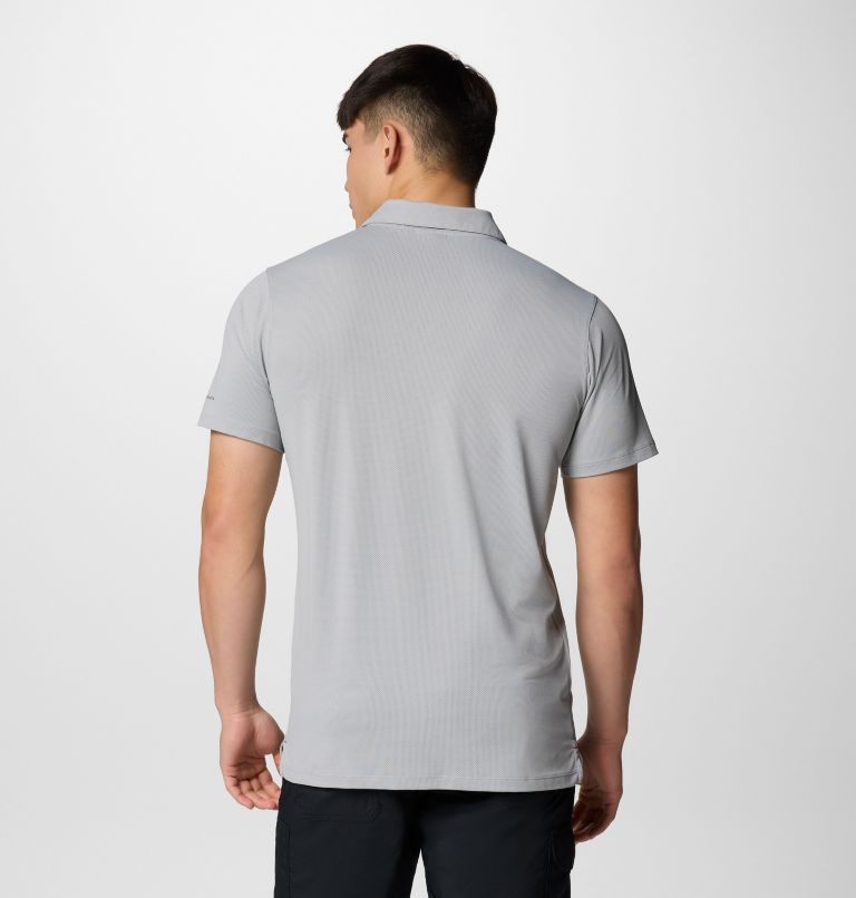 Men's Tech Trail Utility Polo, Color: Columbia Grey, image 3