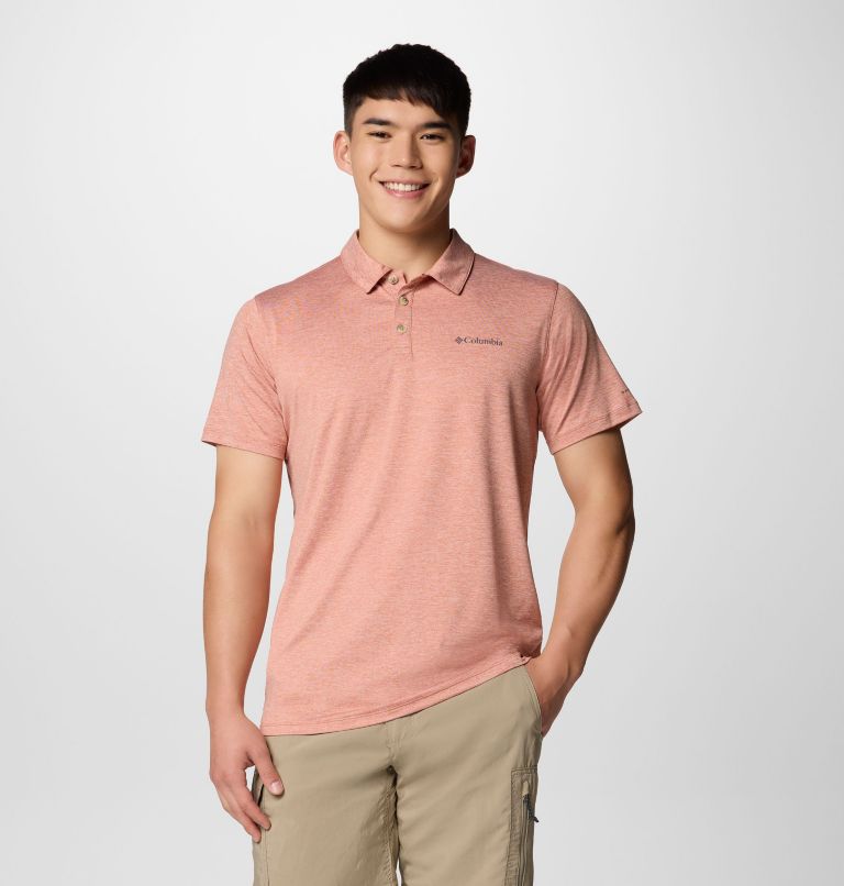 Men's Tech Trail Utility Polo, Color: Tuscan Heather, image 1