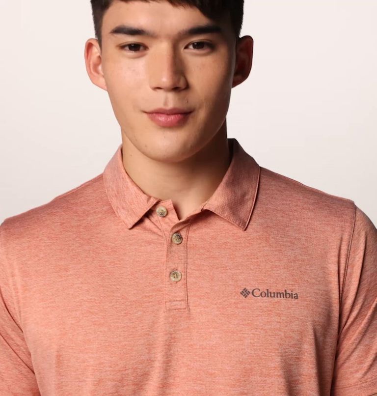 Men's Tech Trail Utility Polo, Color: Tuscan Heather