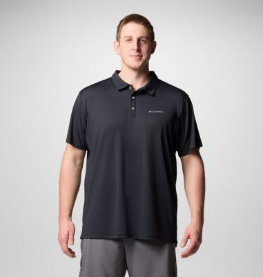 Men's Tech Trail Utility Polo - Big, Color: Black, image 1