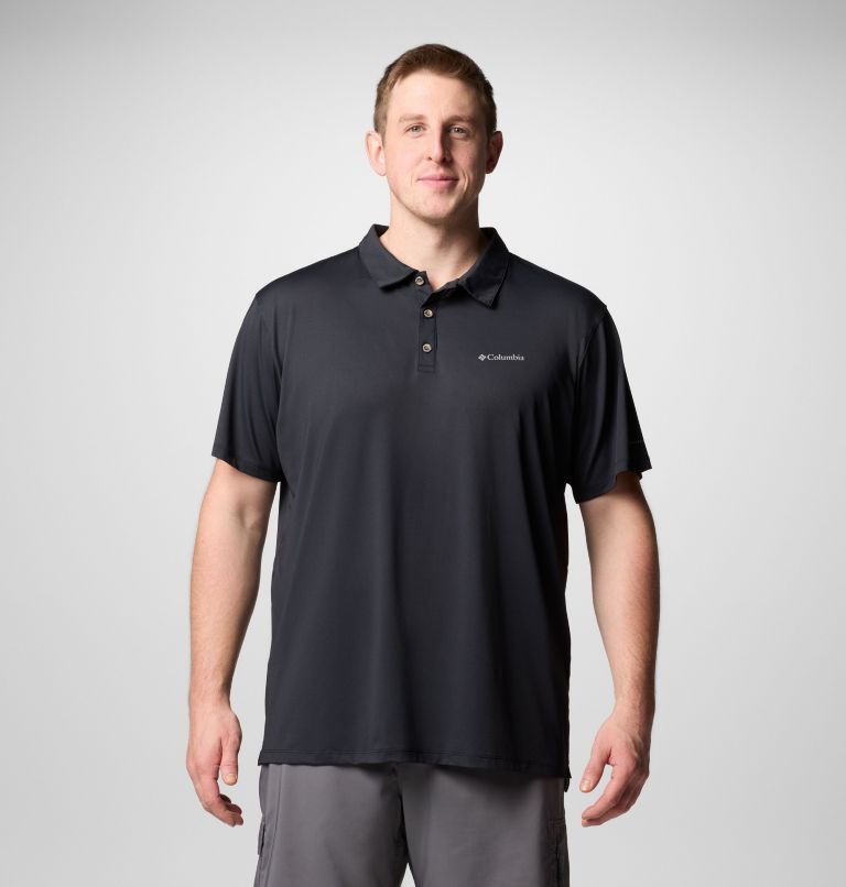 Men's Tech Trail Utility Polo - Big, Color: Black, image 1