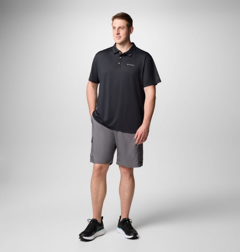Men's Tech Trail Utility Polo - Big, Color: Black, image 2
