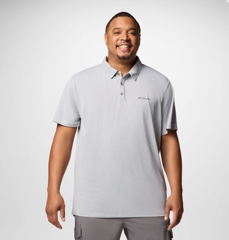 Men's Tech Trail Utility Polo - Big, Color: Columbia Grey, image 1
