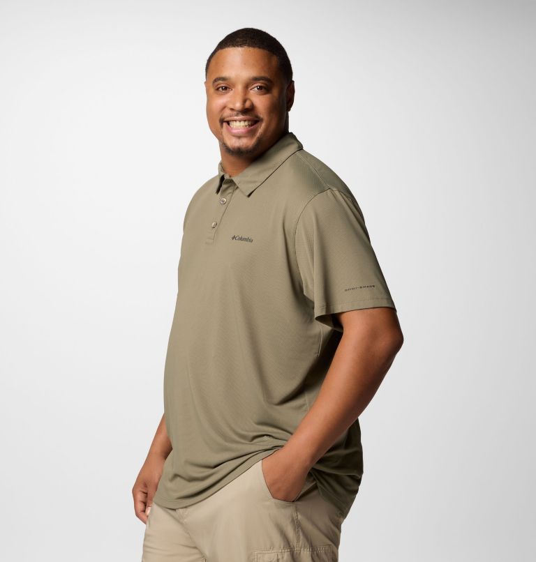 Polo Fonctionnel Tech Trail Homme - Grande Taille, Color: Stone Green, image 4