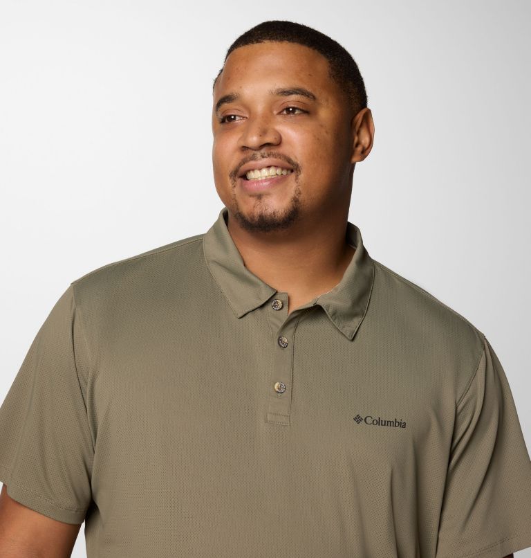 Polo Fonctionnel Tech Trail Homme - Grande Taille, Color: Stone Green, image 5