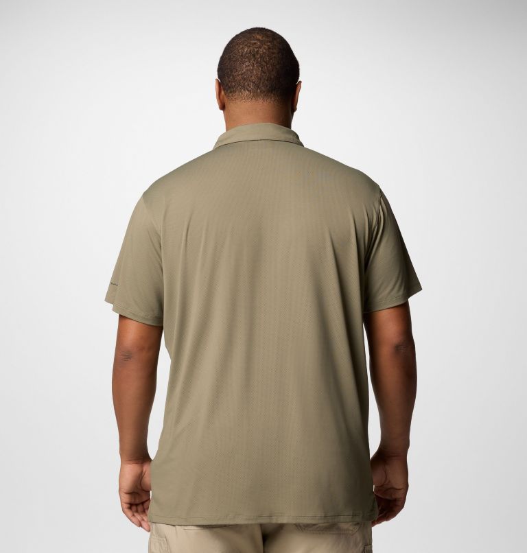 Polo Fonctionnel Tech Trail Homme - Grande Taille, Color: Stone Green, image 3