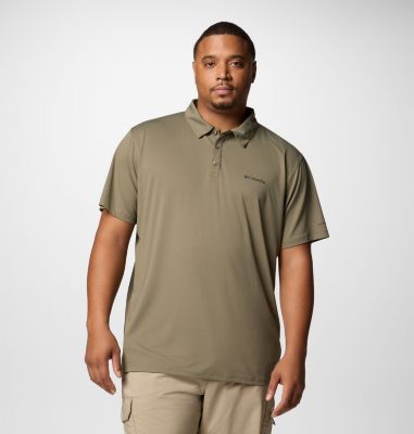 Polo Tech Trail Utility para hombre - Talla grande, Color: Stone Green, image 1
