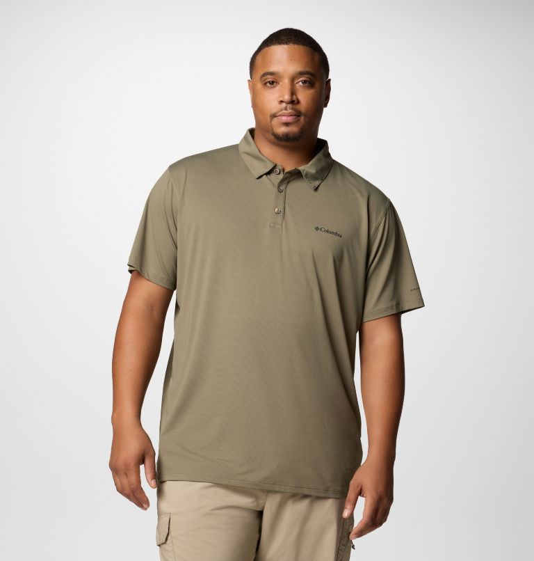 Polo Fonctionnel Tech Trail Homme - Grande Taille, Color: Stone Green, image 1