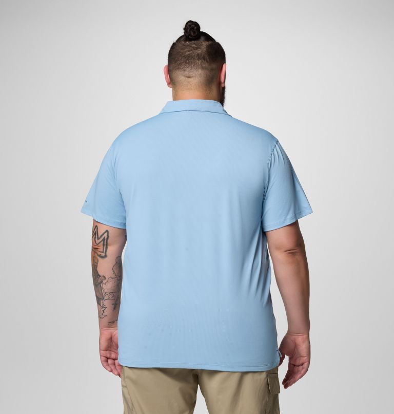Men's Tech Trail Utility Polo - Big, Color: Ripple Blue, image 3